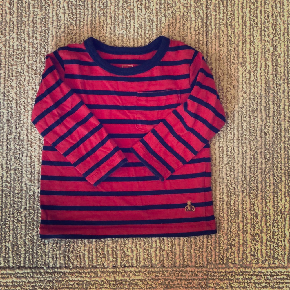 Baby Gap toddler red/blue stripe shirt.Long sleeve